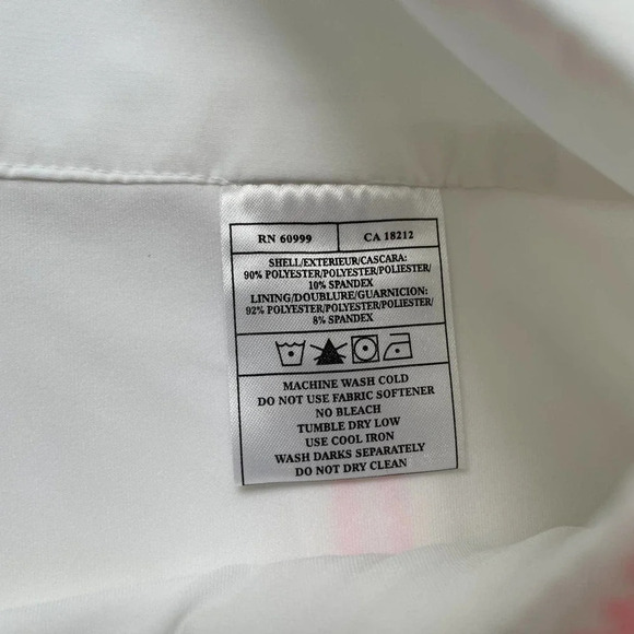 Antigua Skort Golf White Pink Size 8 - Picture 7 of 7